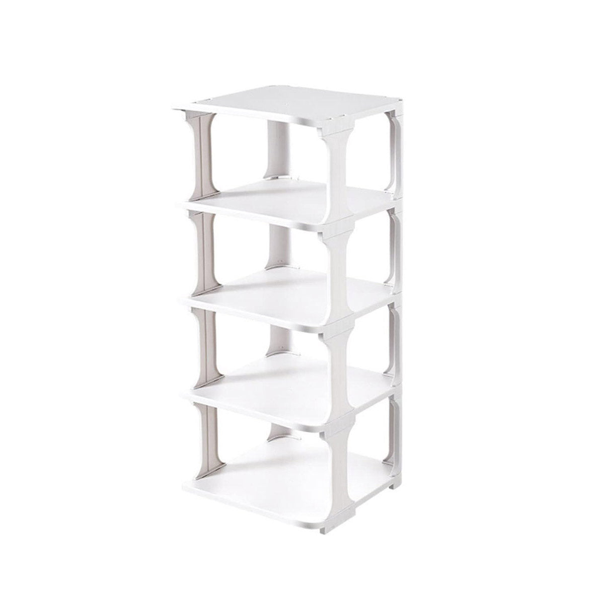 4/5Tier Shoe Rack Organizer Shelf Space Saving Storage Stand For Entryway Home - 4-Tier V528-SHOE-RACK-WHITE-4-101074