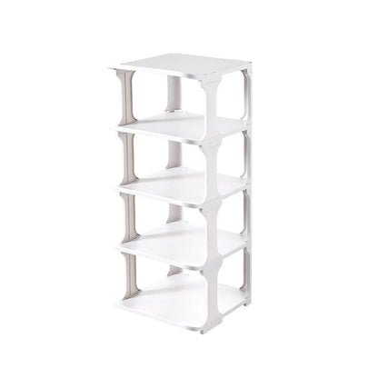 4/5Tier Shoe Rack Organizer Shelf Space Saving Storage Stand For Entryway Home - 4-Tier V528-SHOE-RACK-WHITE-4-101074