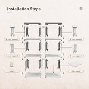 4/5Tier Shoe Rack Organizer Shelf Space Saving Storage Stand For Entryway Home - 5-Tier V528-SHOE-RACK-WHITE-5-318539