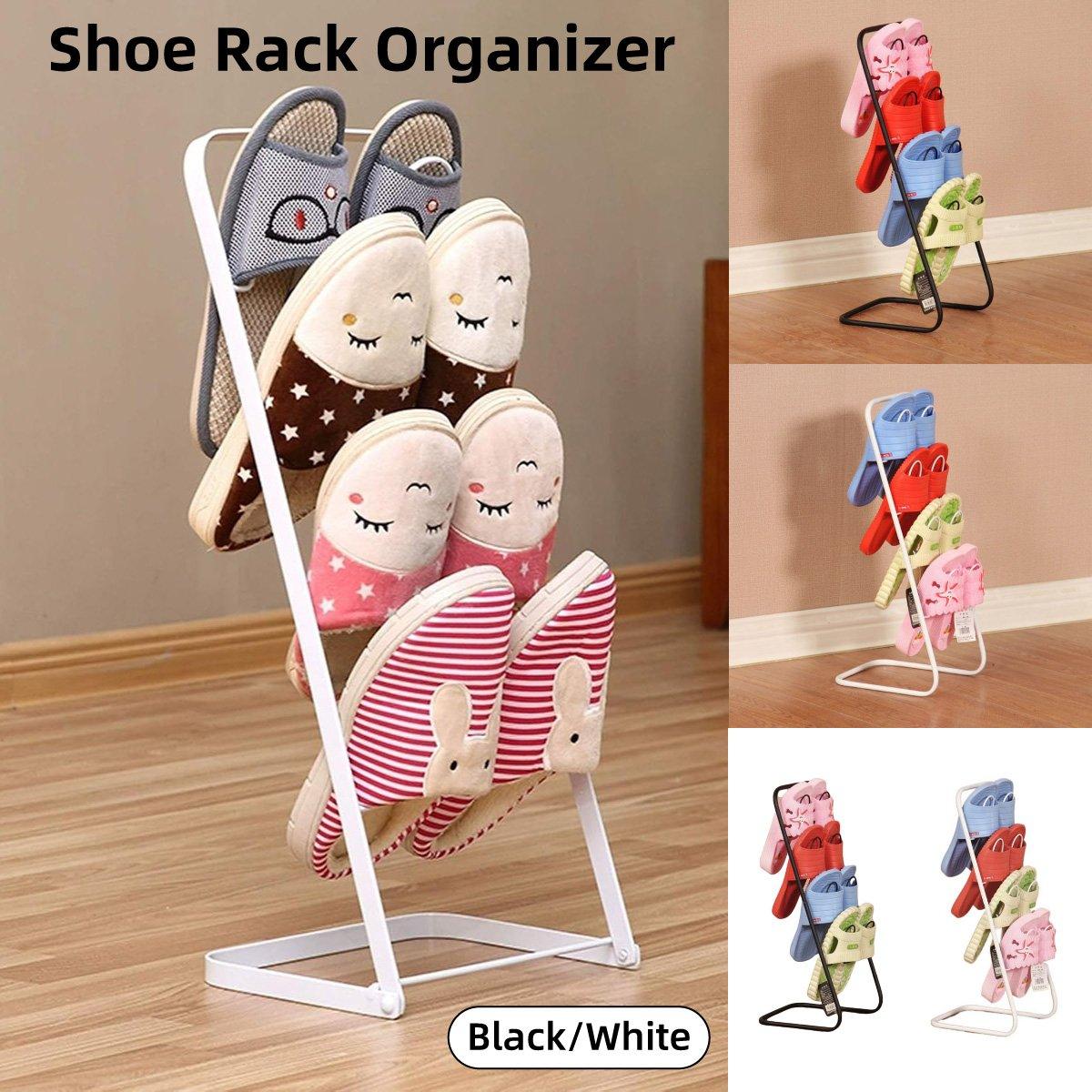 Simple Multi Layer Slipper Storage Rack Organizer for Home Closet Shoe Organizer - White V528-SHOE-RACK-WHITE-809683