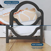 Four Layer Shoe Rack Storage Organizer Multi Tier Shoe Shelf for Entryway Closet - White V528-SHOE-RACK-WHITE-870426