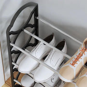 Four Layer Shoe Rack Storage Organizer Multi Tier Shoe Shelf for Entryway Closet - White V528-SHOE-RACK-WHITE-870426
