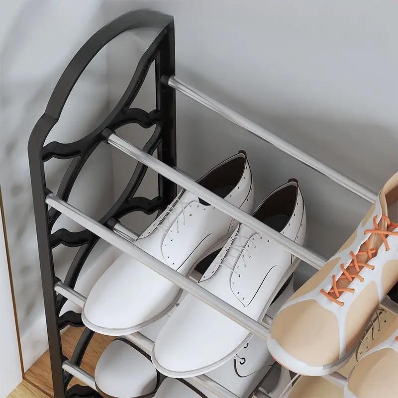 Four Layer Shoe Rack Storage Organizer Multi Tier Shoe Shelf for Entryway Closet - White V528-SHOE-RACK-WHITE-870426