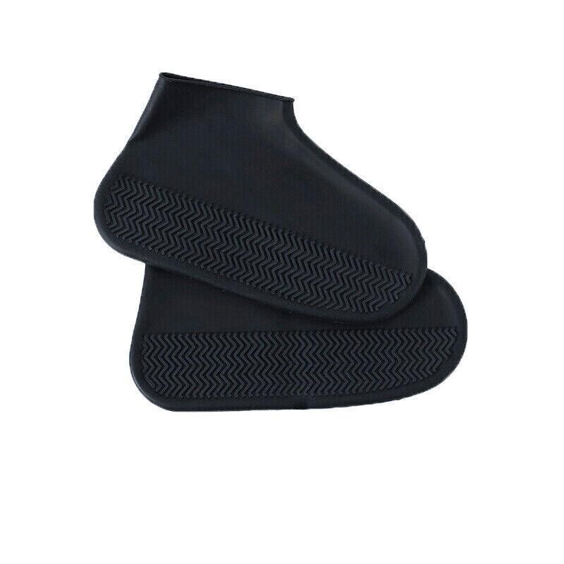 Shoe Cover Waterproof Silicone Non Slip Rain Water Rubber Foot Boot Overshoe S - Black V528-SHOECOVER-BLACK-S-890921