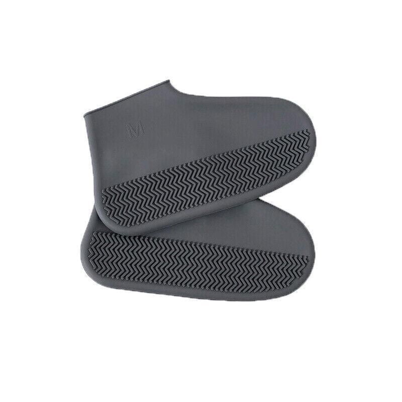 Shoe Cover Waterproof Silicone Non Slip Rain Water Rubber Foot Boot Overshoe M Size - Grey V528-SHOECOVER-GREY-M-668975