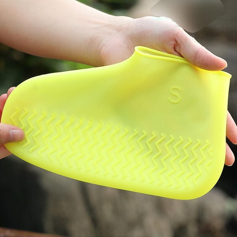 Shoe Cover Waterproof Silicone Non Slip Rain Water Rubber Foot Boot Overshoe S - Grey V528-SHOECOVER-GREY-S-371707
