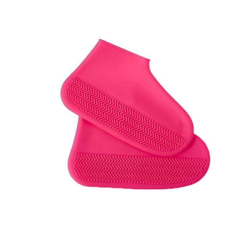 Shoe Cover Waterproof Silicone Non Slip Rain Water Rubber Foot Boot Overshoe M Size - Red V528-SHOECOVER-RED-M-798148