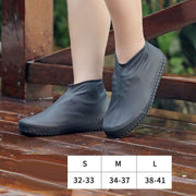 Shoe Cover Waterproof Silicone Non Slip Rain Water Rubber Foot Boot Overshoe S - White V528-SHOECOVER-WHITE-S-130414