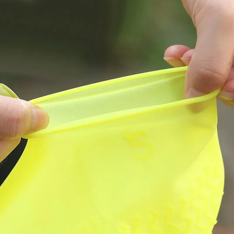 Shoe Cover Waterproof Silicone Non Slip Rain Water Rubber Foot Boot Overshoe M Size - Yellow V528-SHOECOVER-YELLOW-M-640585