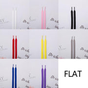 Shoelaces Colorful Coloured Flat Round Oval Bootlace Sneaker Shoe Laces - Round-Red V528-SHOELACE-ROUND-RED-120CM-91300
