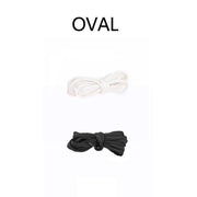 Shoelaces Colorful Coloured Flat Round Oval Bootlace Sneaker Shoe Laces - Round -White V528-SHOELACE-ROUND-WHITE-120CM-29985