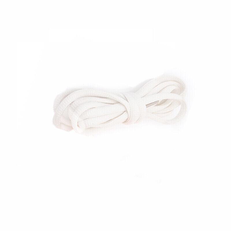 Shoelaces Colorful Coloured Flat Round Oval Bootlace Sneaker Shoe Laces - Round -White V528-SHOELACE-ROUND-WHITE-120CM-29985
