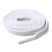 Shoelaces Colorful Coloured Flat Round Oval Bootlace Sneaker Shoe Laces - Round -White V528-SHOELACE-ROUND-WHITE-120CM-29985