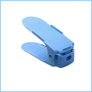 20X Shoe Rack Display Case Box Adjustable Slots Organizer Storage Holder - Blue V528-SHOERACK-20PCS-BLUE-310947