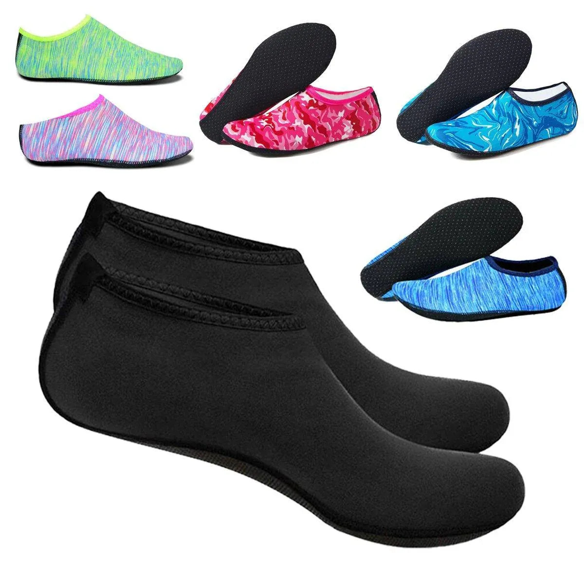 Unisex Water Shoes Slip On Aqua Socks Swim Surf Diving Yoga Exercise Reef Shoes - Camouflage Blue-M V528-SHOES-CAMOUFLAGE-BLUE-M-799558