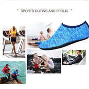 Unisex Water Shoes Slip On Aqua Socks Swim Surf Diving Yoga Exercise Reef Shoes - Camouflage Blue-XL