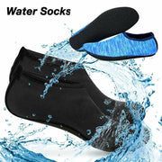 Unisex Water Shoes Slip On Aqua Socks Swim Surf Diving Yoga Exercise Reef Shoes - Camouflage Blue-XXL