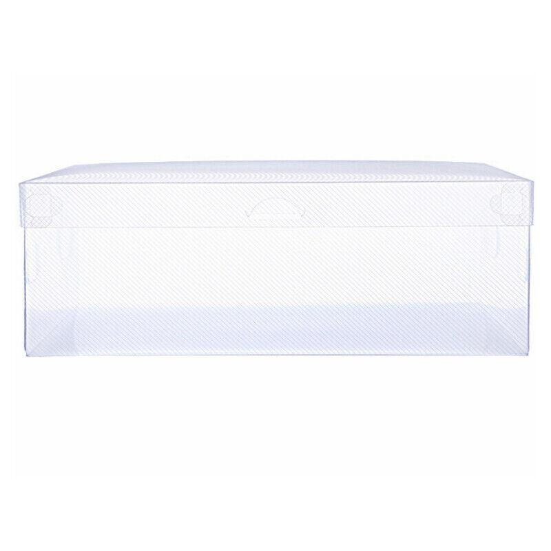 20x Clear Shoe Storage Box Foldable Stackable Plastic Shoe Boxes V528-SHOESTORAGE-20PCS-447469