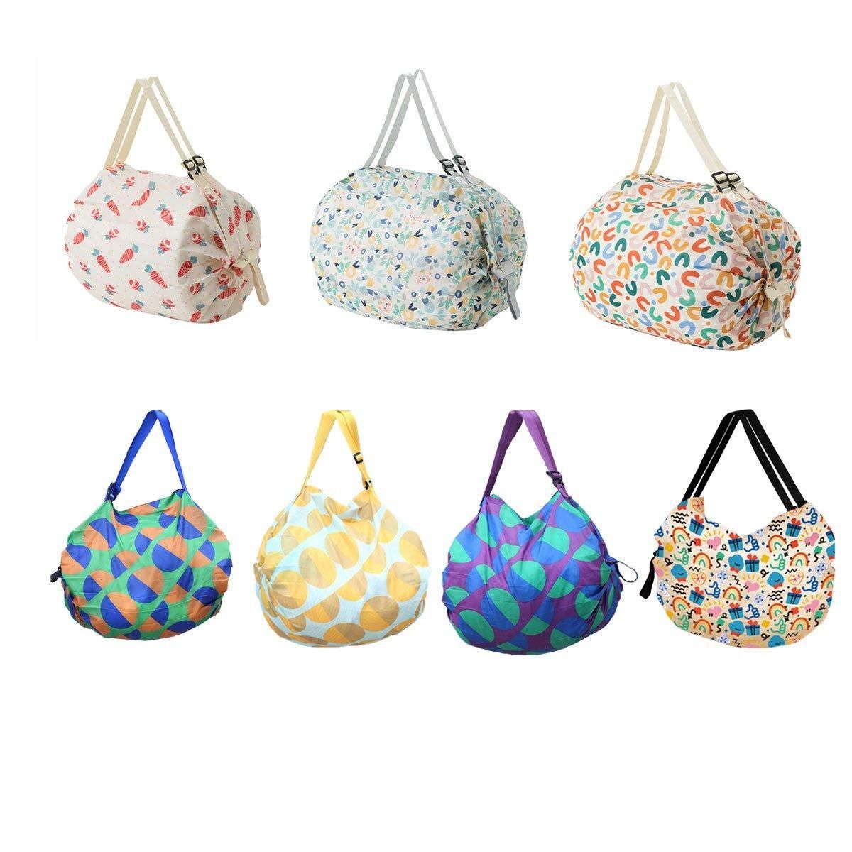 Large Foldable Eco-Friendly Shopping Bag Reusable Thickened Portable Travel Tote - 6 V528-SHOPPING-BAG-CSZM-675044