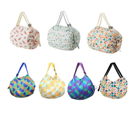 Large Foldable Eco-Friendly Shopping Bag Reusable Thickened Portable Travel Tote - 4 V528-SHOPPING-BAG-DGHLB-712865