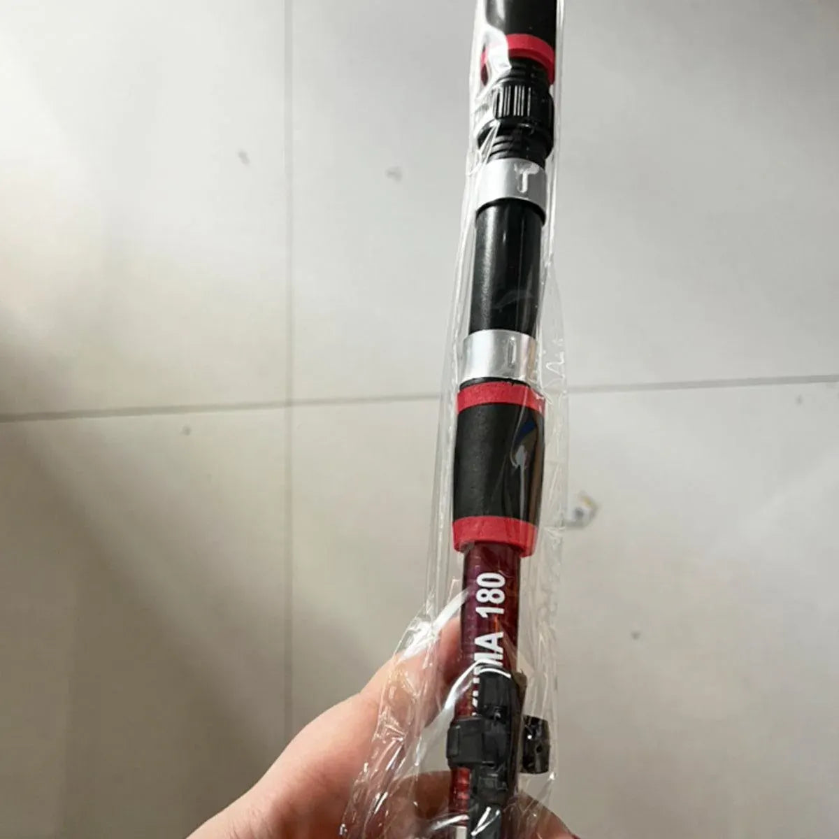 Telescopic Fishing Rod Lightweight Portable Sea Casting Rod Durable Glass Steel - Red V528-SHORT-FISH-ROD-RED-461440
