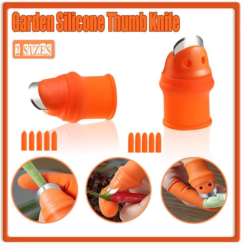Garden Silicone Thumb Knife Finger Cutter Vegetable Harvesting Tool Picking Aid - S V528-SHORTKNIFE-SMALLM12-254547
