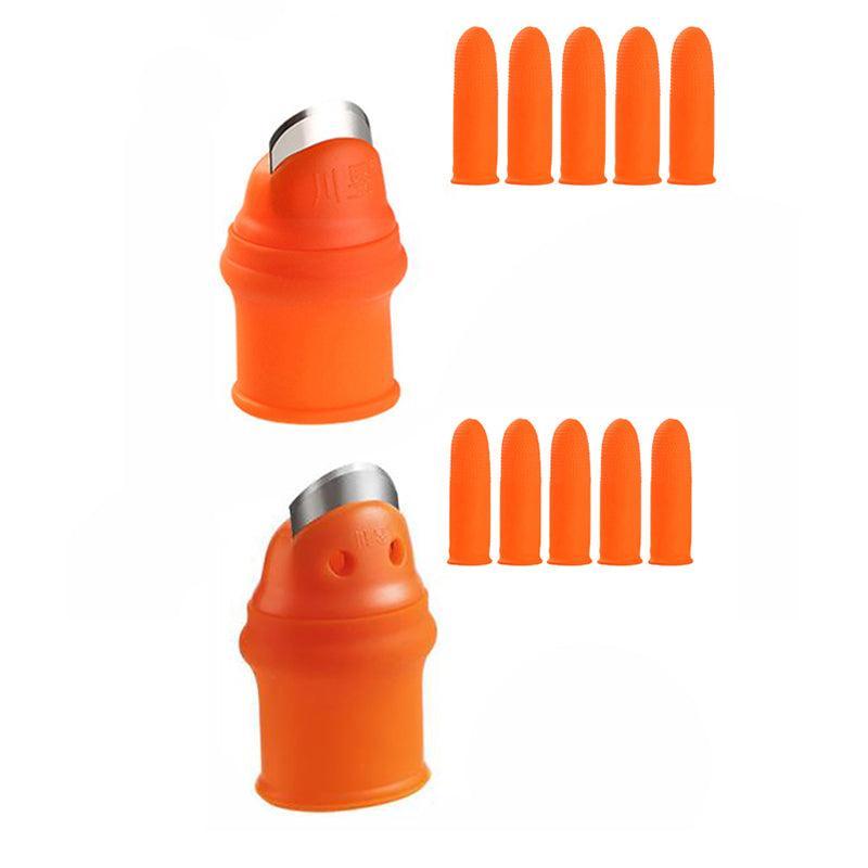 Garden Silicone Thumb Knife Finger Cutter Vegetable Harvesting Tool Picking Aid - S V528-SHORTKNIFE-SMALLM12-254547