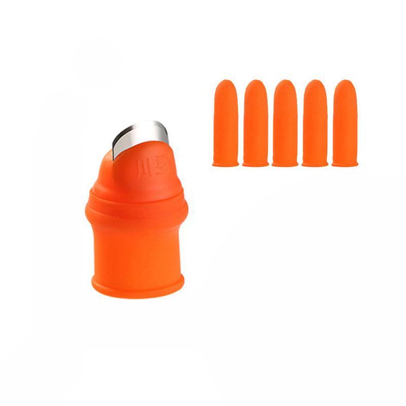 Garden Silicone Thumb Knife Finger Cutter Vegetable Harvesting Tool Picking Aid - S V528-SHORTKNIFE-SMALLM12-254547