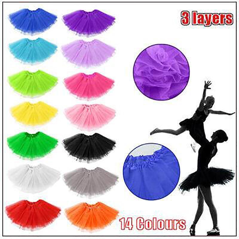 Womens Tulle Tutu Skirt Dressup Party Costume Ballet Dance Wear - Purple V528-SHORTSKIRT-LARGE-PURPLE-758427