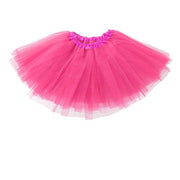 Womens Tulle Tutu Skirt Dressup Party Costume Ballet Dance Wear - White V528-SHORTSKIRT-LARGE-WHITE-938523