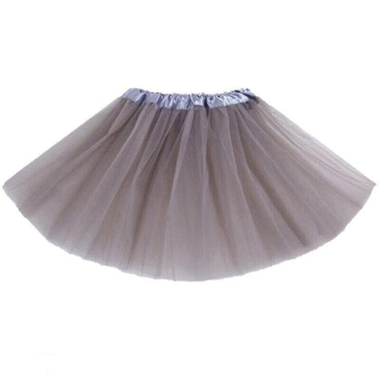 Girls Tutu Skirt Princess Dressup Party Costume Ballet Dancewear - Black V528-SHORTSKIRT-SMALL-BLACK-248742