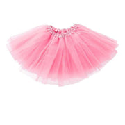 Girls Tutu Skirt Princess Dressup Party Costume Ballet Dancewear - Red V528-SHORTSKIRT-SMALL-RED-511854