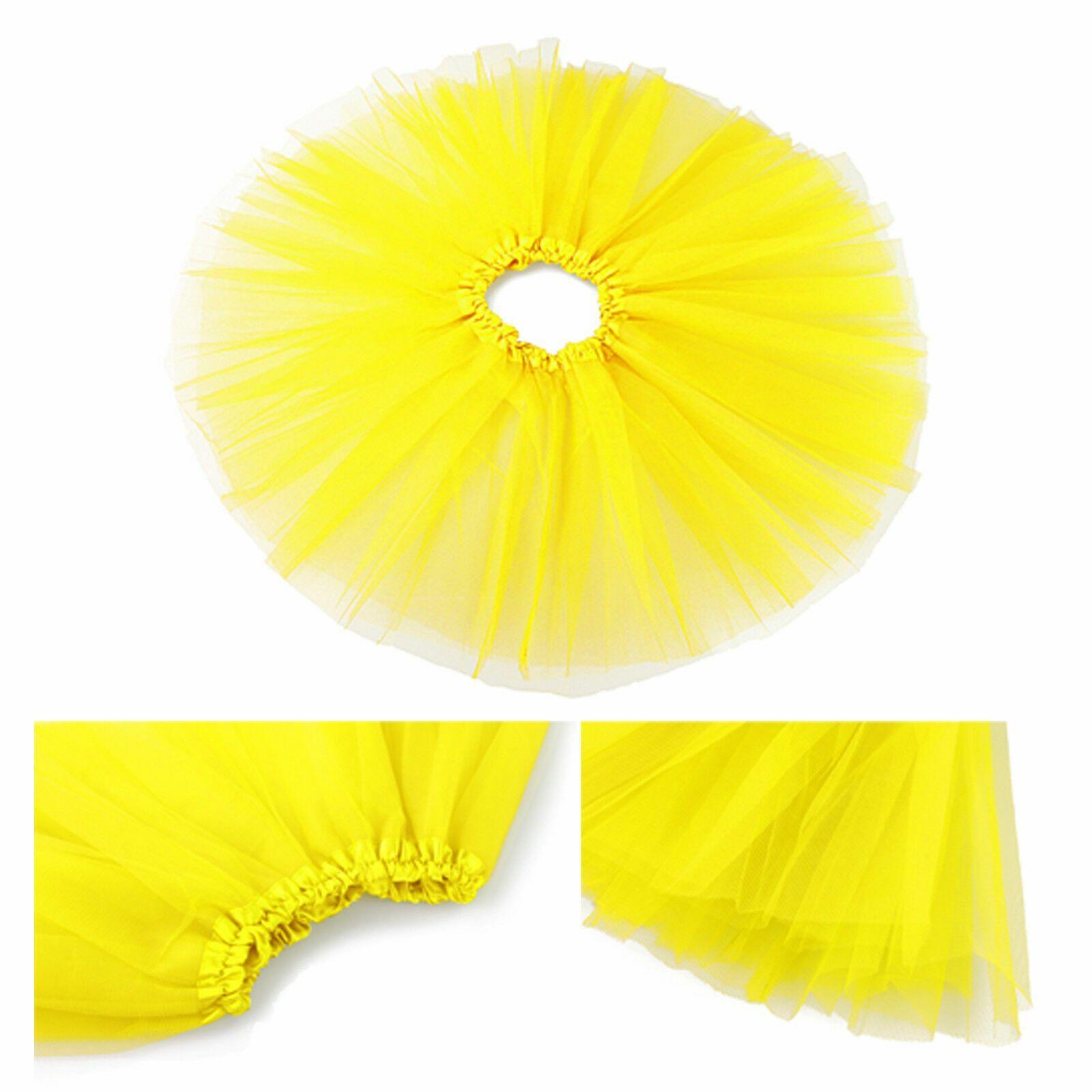 Girls Tutu Skirt Princess Dressup Party Costume Ballet Dancewear - Rose red V528-SHORTSKIRT-SMALL-ROSERED-972602