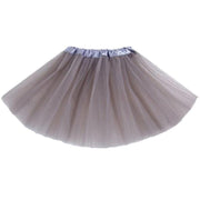 Girls Tutu Skirt Princess Dressup Party Costume Ballet Dancewear - White V528-SHORTSKIRT-SMALL-WHITE-559426
