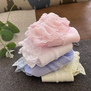 Lace Ruffle Frilly Short Socks for Girls Ankle Length M Size Fits 4-6 Years - Yellow V528-SHORTSOCKS-YELLOW-M-631394
