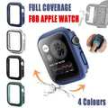 For Apple Watch iWatch Series SE 6 5 4 3 2 1 Case Full Glass Cover 38mm - Silver V528-SHOUBIAO-38MM-SILVER-413647