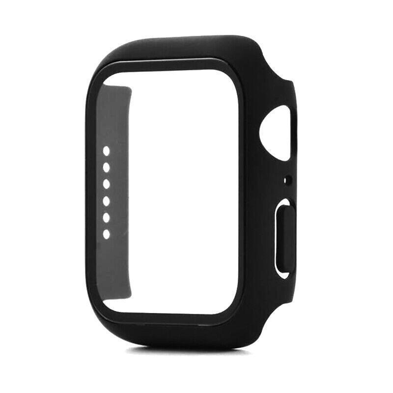 For Apple Watch iWatch Series SE 6 5 4 3 2 1 Case Full Glass Cover 38mm - Silver V528-SHOUBIAO-38MM-SILVER-413647