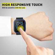 For Apple Watch iWatch Series SE 6 5 4 3 2 1 Case Full Glass Cover 40mm - Silver V528-SHOUBIAO-40MM-SILVER-699788