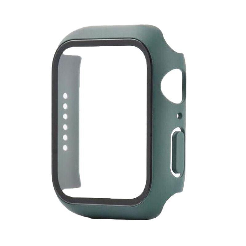 For Apple Watch iWatch Series SE 6 5 4 3 2 1 Case Full Glass Cover 40mm - Silver V528-SHOUBIAO-40MM-SILVER-699788