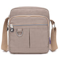 Ladies Shoulder Bag Nylon Fabric Lightweight Crossbody Small Casual Handbag - Apricot V528-SHOULDER-BAG-APRICOT-458601
