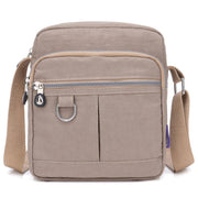 Ladies Shoulder Bag Nylon Fabric Lightweight Crossbody Small Casual Handbag - Apricot V528-SHOULDER-BAG-APRICOT-458601