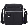 Ladies Shoulder Bag Nylon Fabric Lightweight Crossbody Small Casual Handbag - Black V528-SHOULDER-BAG-BLACK-450344