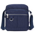 Ladies Shoulder Bag Nylon Fabric Lightweight Crossbody Small Casual Handbag - Dark Blue V528-SHOULDER-BAG-DARK-BLUE-455515