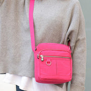 Ladies Shoulder Bag Nylon Fabric Lightweight Crossbody Small Casual Handbag - Dark Blue V528-SHOULDER-BAG-DARK-BLUE-455515