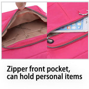 Ladies Shoulder Bag Nylon Fabric Lightweight Crossbody Small Casual Handbag - Grey V528-SHOULDER-BAG-GREY-252603
