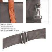 Fashion Nylon Shoulder Bag Large Capacity Tote Handbag Travel Purse for Women V528-SHOULDER-BAG-GREY-474644