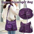 Purple Shoulder Bag Nylon Fabric Crossbody Travel Bag for Women Casual Use V528-SHOULDER-BAG-PURPLE-691669