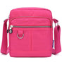 Ladies Shoulder Bag Nylon Fabric Lightweight Crossbody Small Casual Handbag - Rose Red V528-SHOULDER-BAG-ROSE-RED-675258