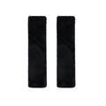 Winter Plush Shoulder Strap Cover Neck Cushion Pad for Comfortable Car Travel 2PCS - Black V528-SHOULDER-PAD-BLACK-2PCS-104993