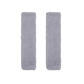Winter Plush Shoulder Strap Cover Neck Cushion Pad for Comfortable Car Travel 2PCS - Grey V528-SHOULDER-PAD-GREY-2PCS-840254